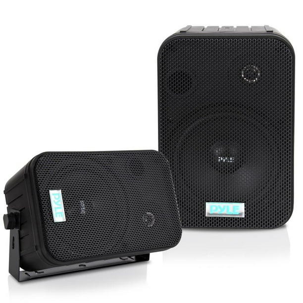 Pair New Pyle PDWR40B 5.25" Indoor/Outdoor Waterproof Speakers Black